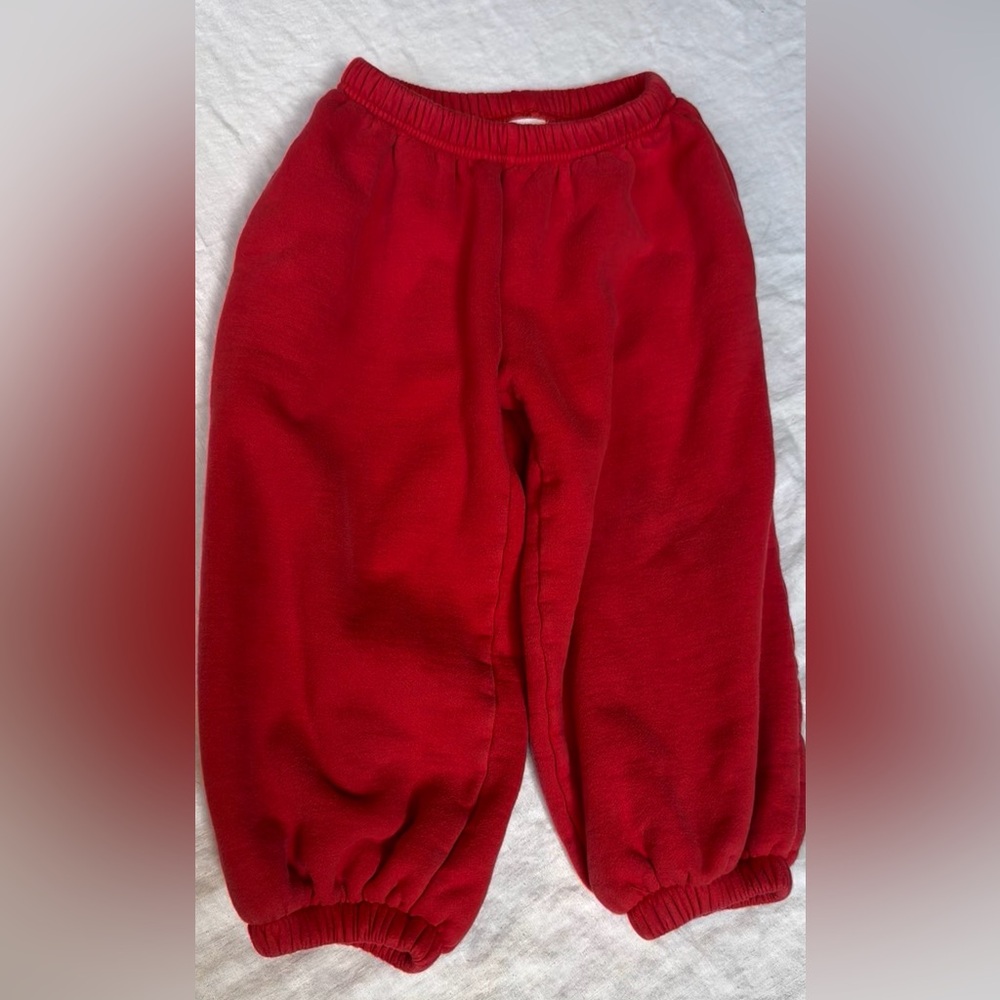 Fostered collection red jogger sweats
